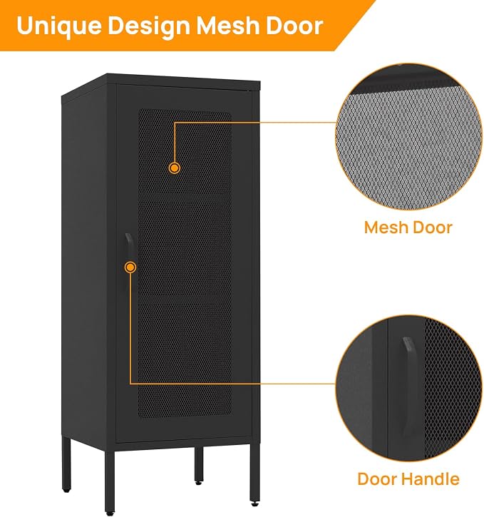 Slim Metal Storage Cabinet - Image 4