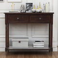 Merax Wood Sofa Table Console Table, Entryway Table Traditional Design by Merax