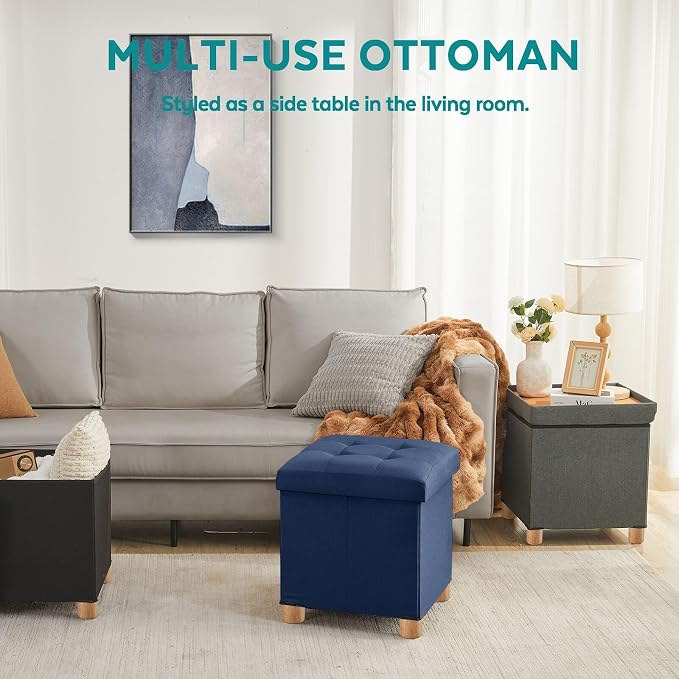 BRIAN & DANY Ottoman with Storage, Square Storage Ottoman - Image 8