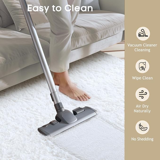 Ophanie Runner Rug for Hallway, 2x6 Washable Non-Slip Fluffy Soft Bedside Rugs - Image 3