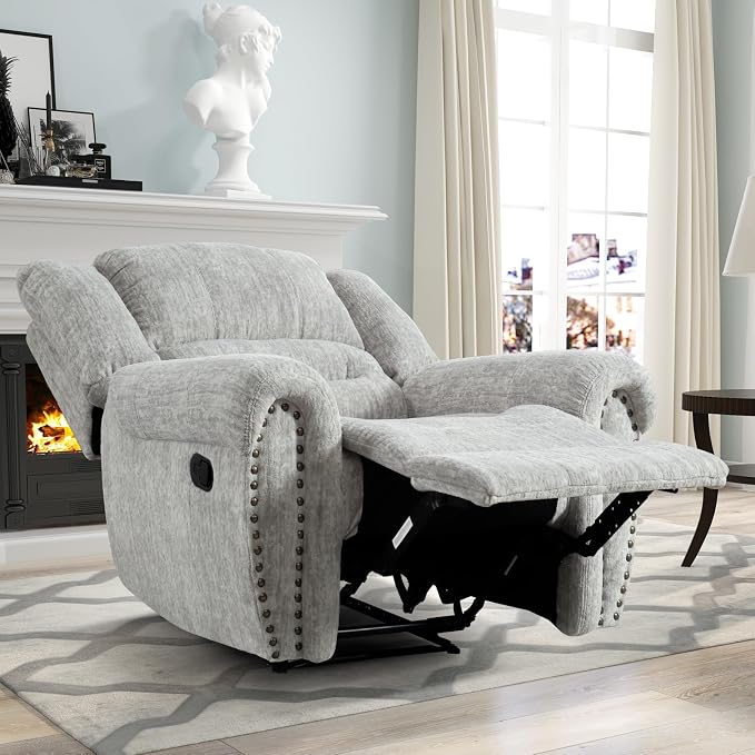 CANMOV Manual Recliner Chair Set of 2, Classic and Traditional Manual Recliner - Image 7