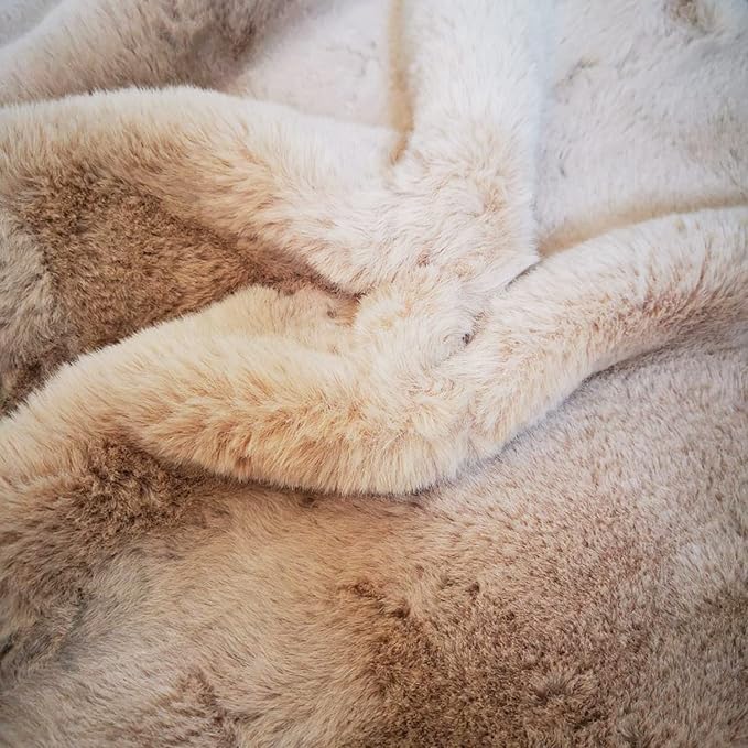 Ghouse Ultra Soft Faux Rabbit Fur Rug, Machine Washable Area Rugs - Image 7