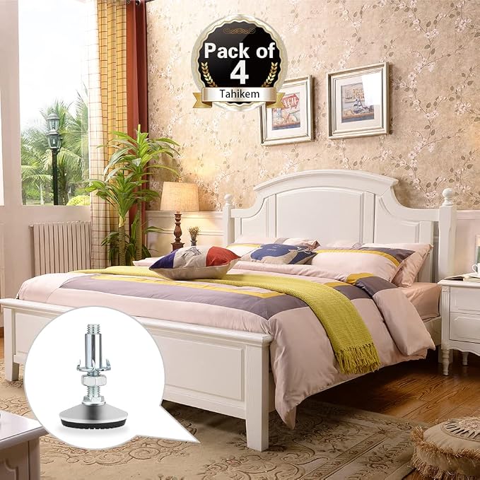 4 Set M10 Adjustable Leveling Feet, Heavy Duty Height Adjuster Furniture - Image 8