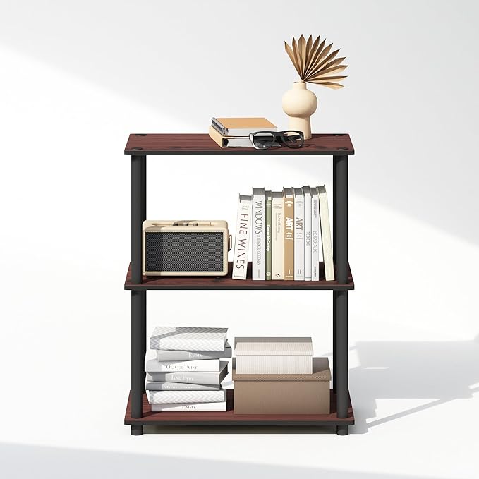 Furinno Turn-N-Tube Book Shelf, 3-Tier Bookshelf, Bookcase - Image 6