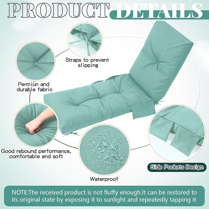 Outdoor Chaise Lounge Cushions - Image 4