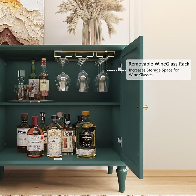 ARTPOWER 58'' Mid-Century Modern Buffet Storage Cabinet - Image 5