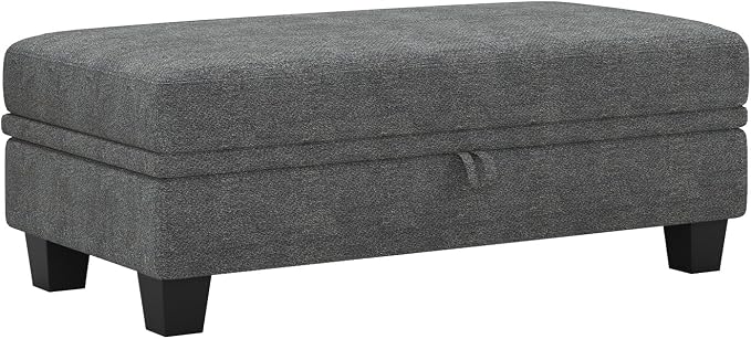Belffin Fabric Large Ottoman - Image 7