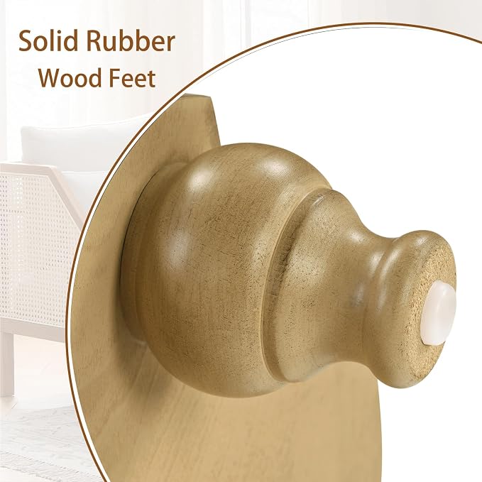 LKTART Round End Tables for Living Room, Vintage Side Table for Small Spaces - Image 7