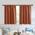 RYB HOME Blackout Bathroom Window Curtains, Short Thermal Insulated Heat by RYBHOME