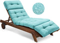 Outdoor Chaise Lounge Chair Cushion Waterproof 74.4 x 22 x 4.7 Inches Memory by Tycdiose