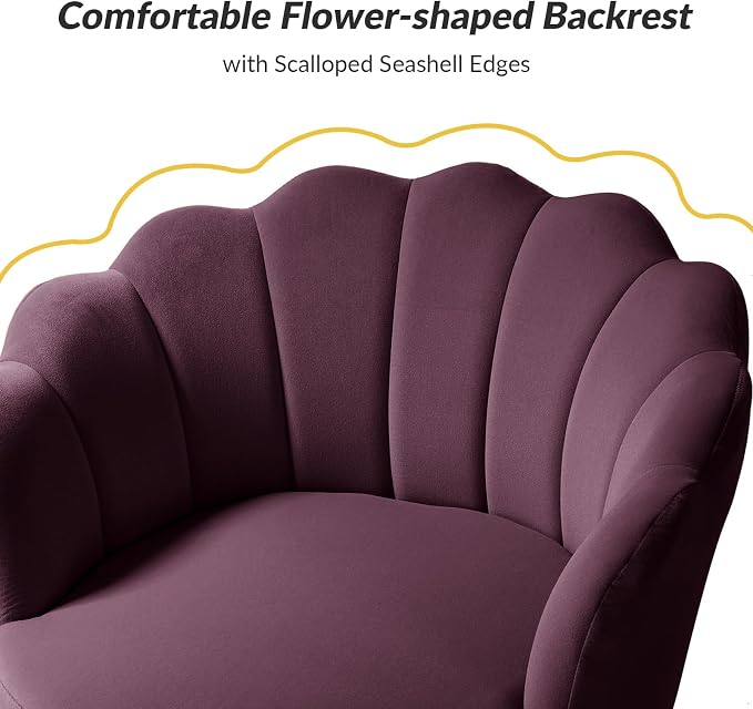 HULALA HOME Modern Velvet Accent Chair - Image 5