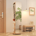Muwuele Solid Wood Full Length Mirror Coat Rack, Floor Mirror by Muwuele