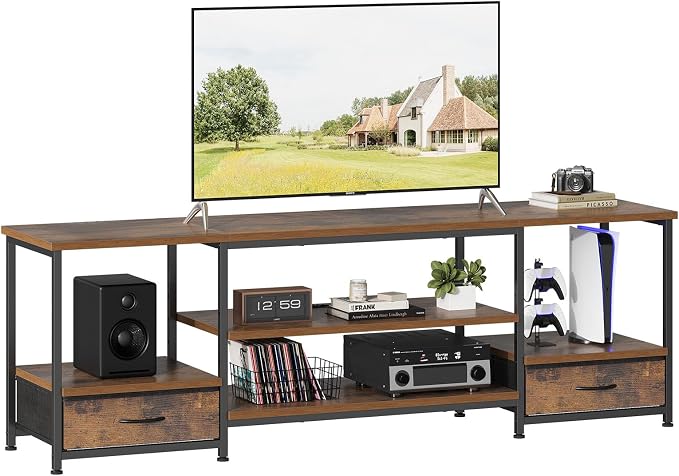 DUMOS 63 inch TV Stand, Entertainment Center by DumosLifestyle