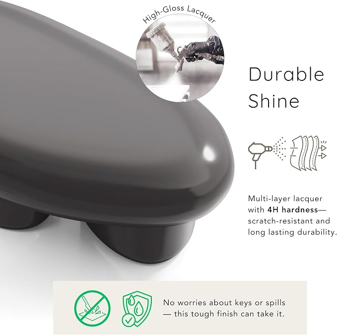 24/7 Shop at Home Kavren Modern 37-inch Oval Glossy Low Profile Coffee Table - Image 6