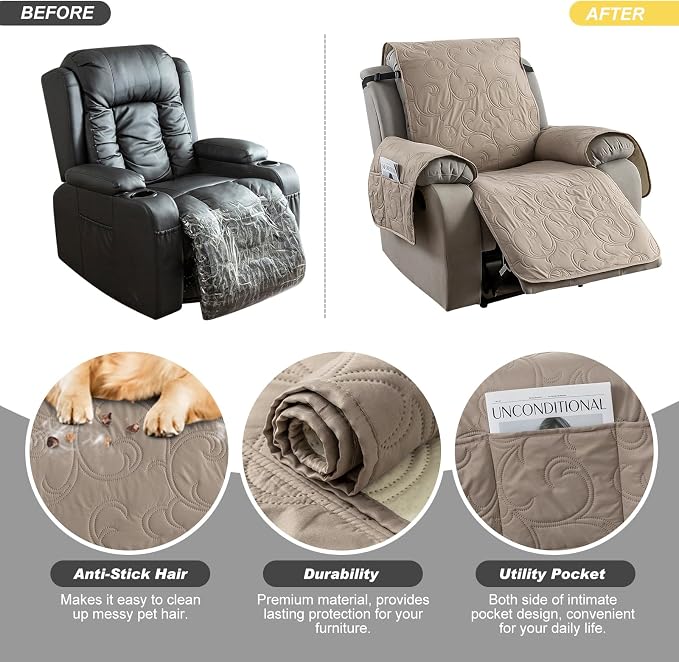 100% Waterproof Recliner Chair Cover, Recliner Chair Covers - Image 4