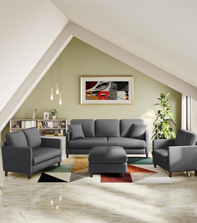 Welzona 83" Couches for Living Room, Teddy Sofa Couch, Comfy Sofas for Living - Image 7