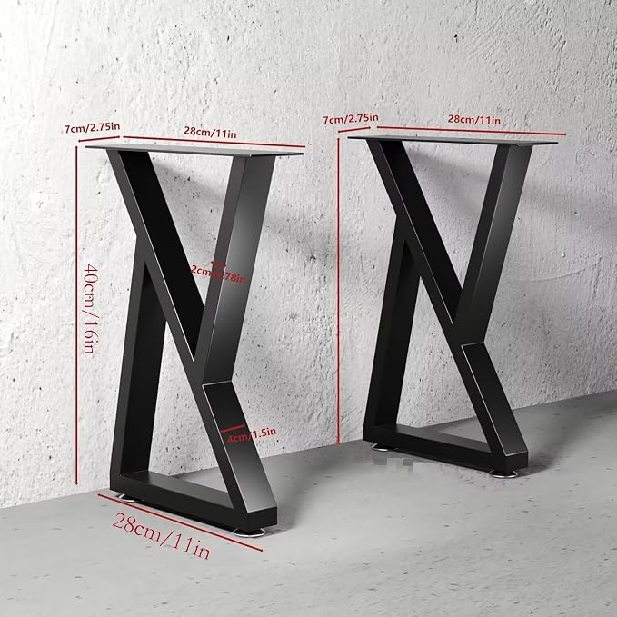 Table Legs 16 Inches, Triangle Type Glossy Bench Legs, DIY Coffee Table Legs - Image 7