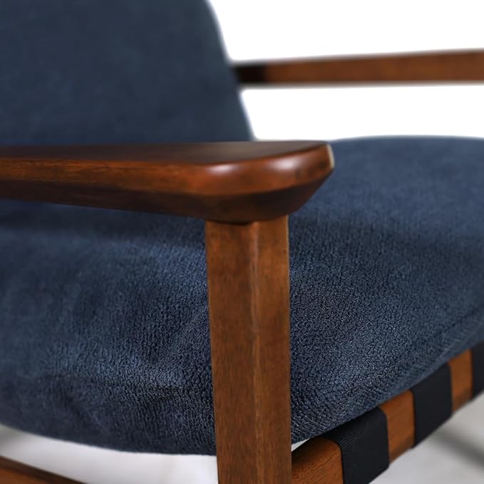 Grain Wood Furniture Solid Wood Mid Century Lounge Chair - Image 8