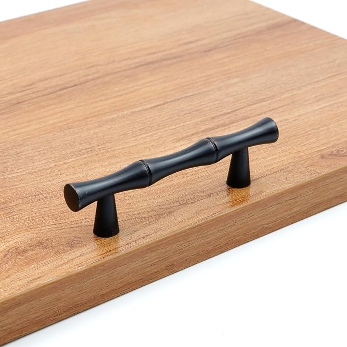 2PCS Bamboo Zinc Alloy Cabinet Handles, 2.5 Inch Hole Distance - Image 6