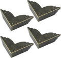 Bivethoi 12 Packs Bronze Box Corner Protectors, Edge Cover Safety Guard by Bivethoi