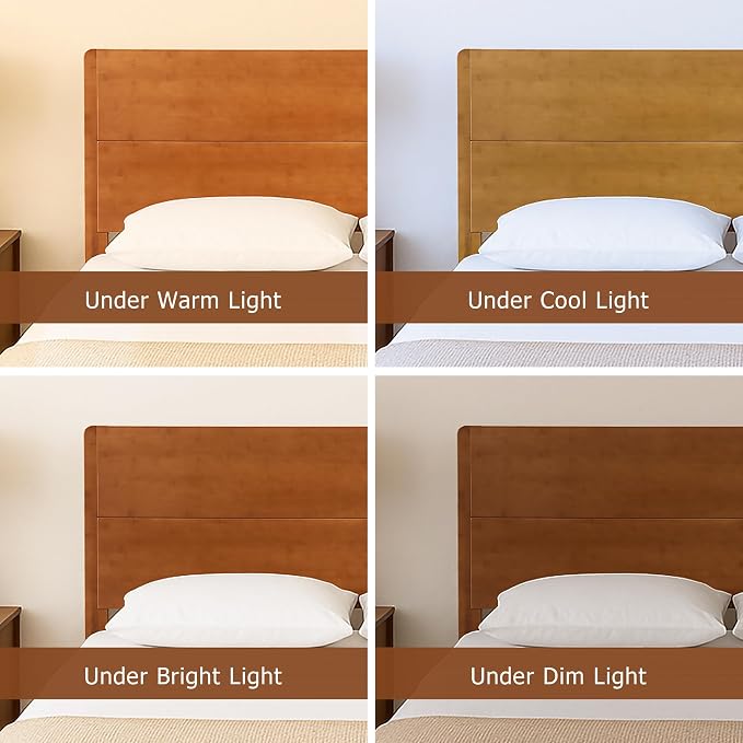 Merax King Size Bamboo Platform Bed, Mid-Century Modern Bed Frame - Image 7