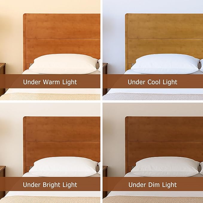 Merax Queen Size Bamboo Platform Bed, Mid-Century Modern Bed Frame - Image 7