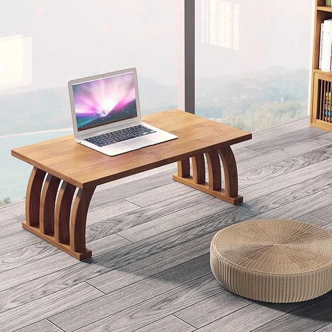 Bamboo Japanese Floor Table, Small Coffee Table & Tea Table, Altar Table - Image 3