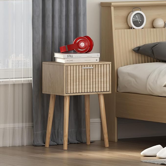 LAATOOREE Nightstands Set of 2, Small Side Table, Bedside Table - Image 5