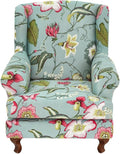 HAOYONG Wing Chair Slipcovers Stretch Wingback Chair Covers Printed 2 Pieces by HAOYONG