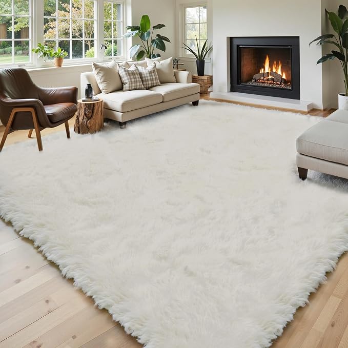Rugs for Living Room 6x9, Alfombras para Salas Shag Large Plush Soft Area Rug - Image 2