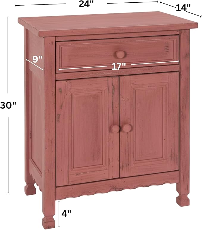 Alaterre Furniture Country Cottage Accent Cabinet - Image 3
