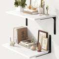 Fun Memories Floating Shelves for Wall, 12 Inch Deep Floating Shelves Set of 2 by FunMemories
