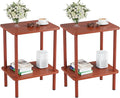 Apicizon 2 Tier End Table Set of 2, Small Side Table by APICIZON