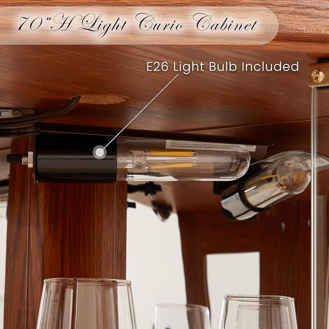 Corner Display Curio Cabinets - Image 3