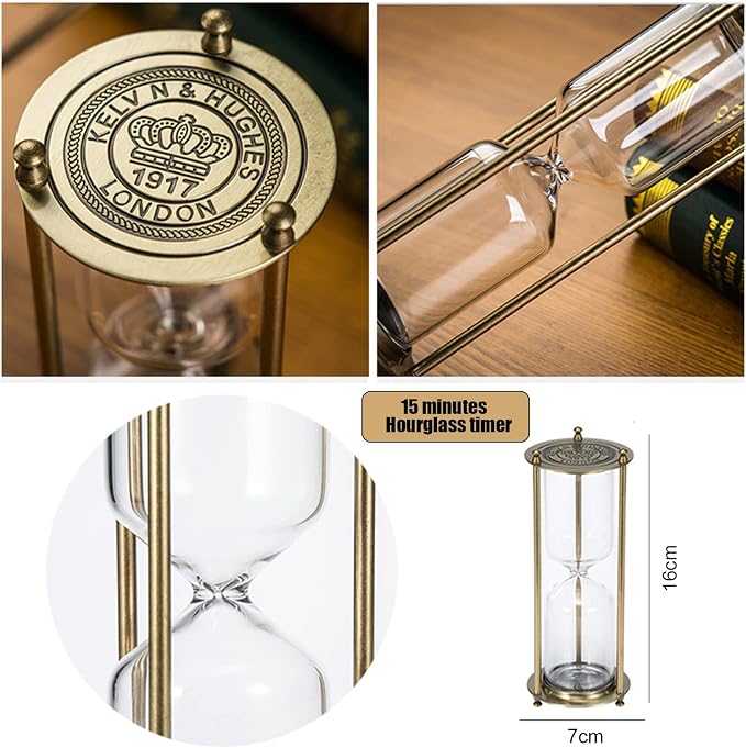 Embossed Golden Hourglass Timer - Image 4