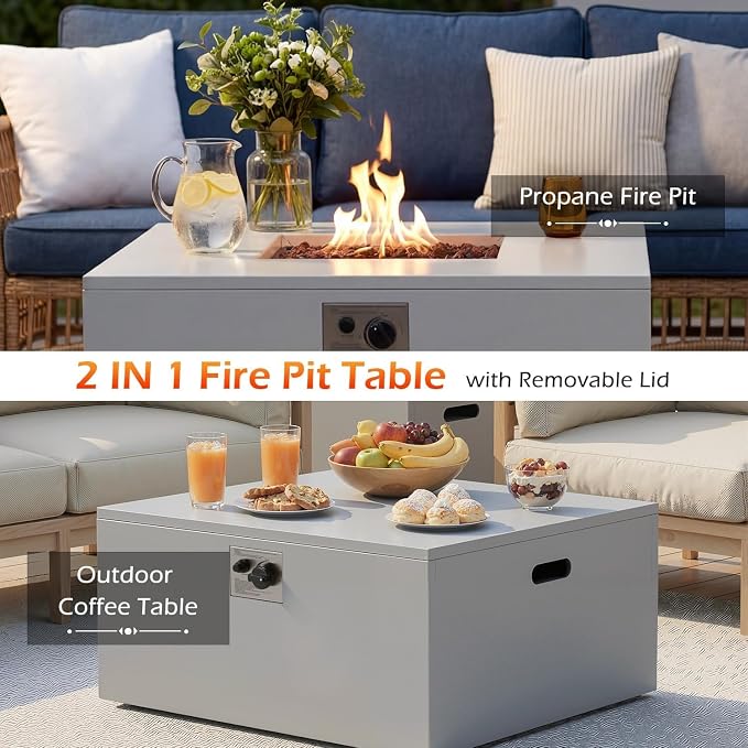 ECOTOUGE 8-Piece Half-Moon Curved Patio Furniture Set - Image 4