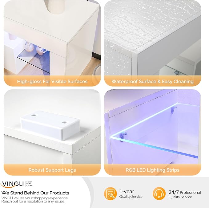 VINGLI LED TV Stand - Image 9