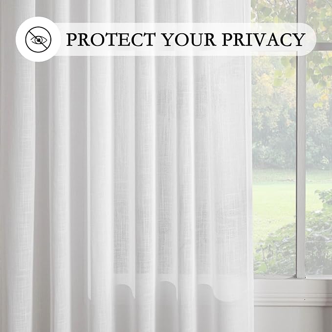 MYSKY HOME Patio White Curtains - Image 6