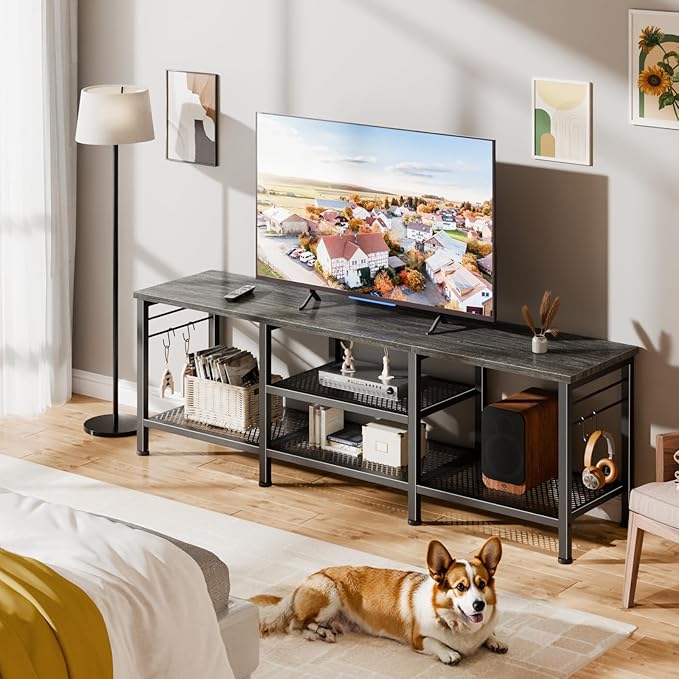 Furologee TV Stand for TVs up to 65 Inch, Entertainment Center - Image 5