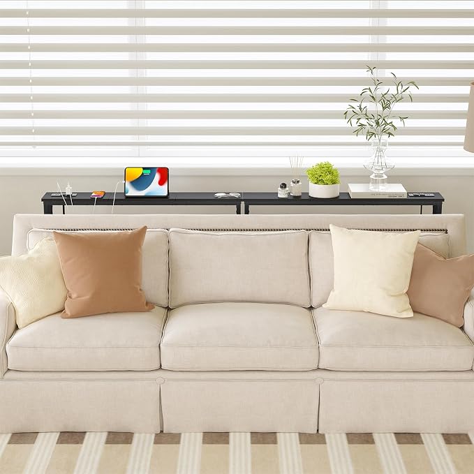 ELYKEN 5.9" Narrow Console Sofa Table - Image 2