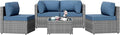 Patio Furniture Sets, 5 Piece Outdoor Sectional Sofas, Wicker Rattan Outdoor by Shintenchi%7CFurnitureMadeforRealLife