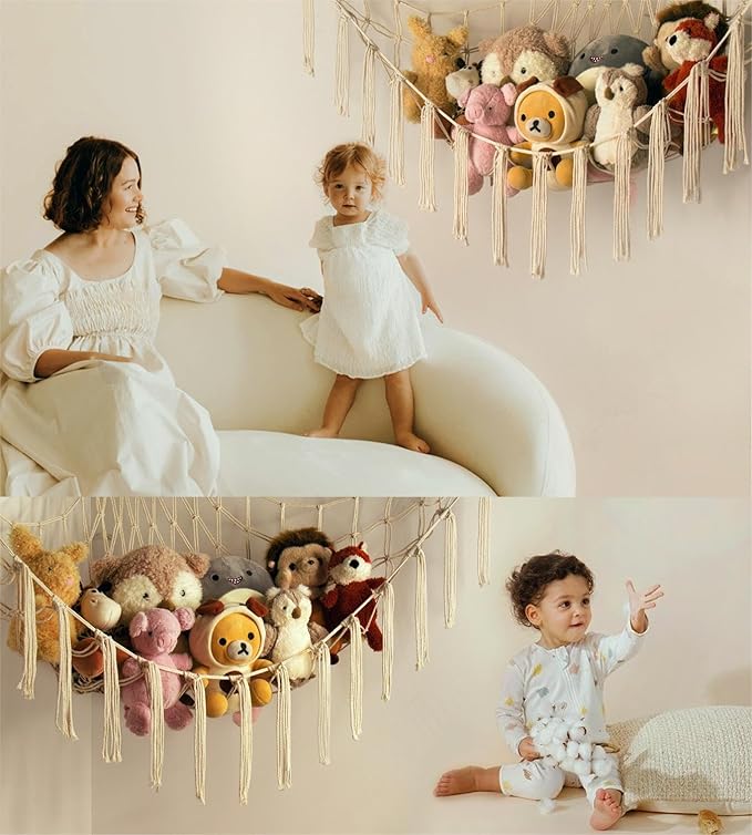 mirolam Stuffed Animal Storage Hammock Net - Image 2