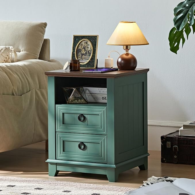Joaxswe 18" Farmhouse Night Stands Set of 2 - Image 3