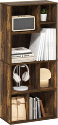 Furinno DALY Book Shelf, 7-Cube Bookshelf, Cube Storage Organizer Bookcase by Furinno-FitsYourSpaceFitsYourBudget