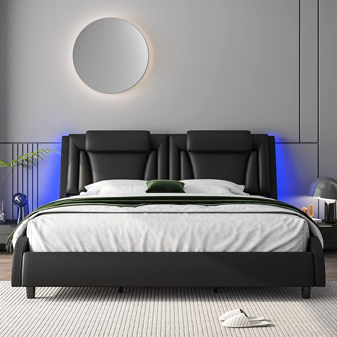 Keyluv King Size LED Bed Frame by KeyluvHome