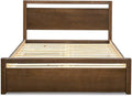 Grain Wood Furniture Loft Queen Size Solid Wood Bed, Brushed Mocha by GrainWoodFurniture
