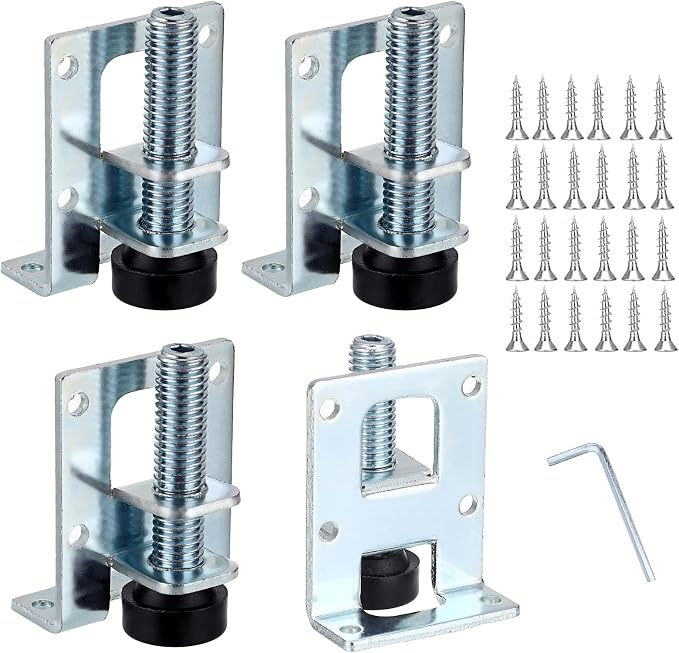OwnMy 4 Packs Heavy Duty Adjustable Furniture Leveling Feets L Shaped Furniture by OwnMy
