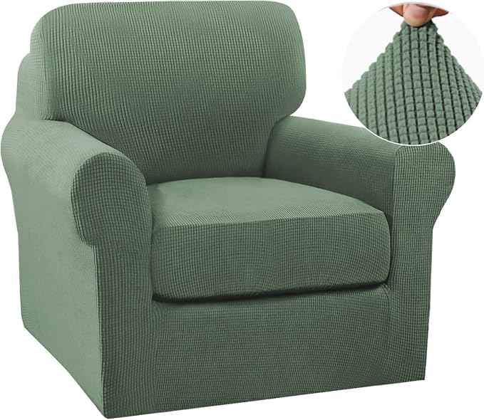 Turquoize 2 Piece Chair Covers Chair Slipcovers by Turquoize