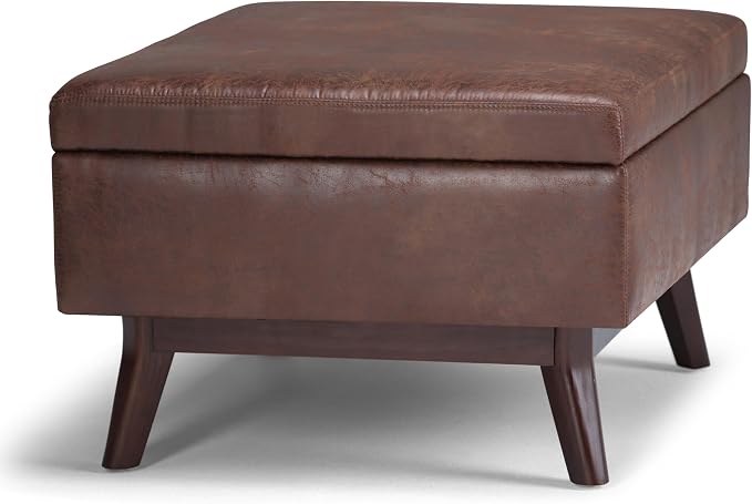 SIMPLIHOME Owen Coffee Table Storage Ottoman - Image 9