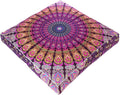 Mandala Floor Pillow Cover Meditation Cushion Seating Throw Hippie Round by EyesofIndia